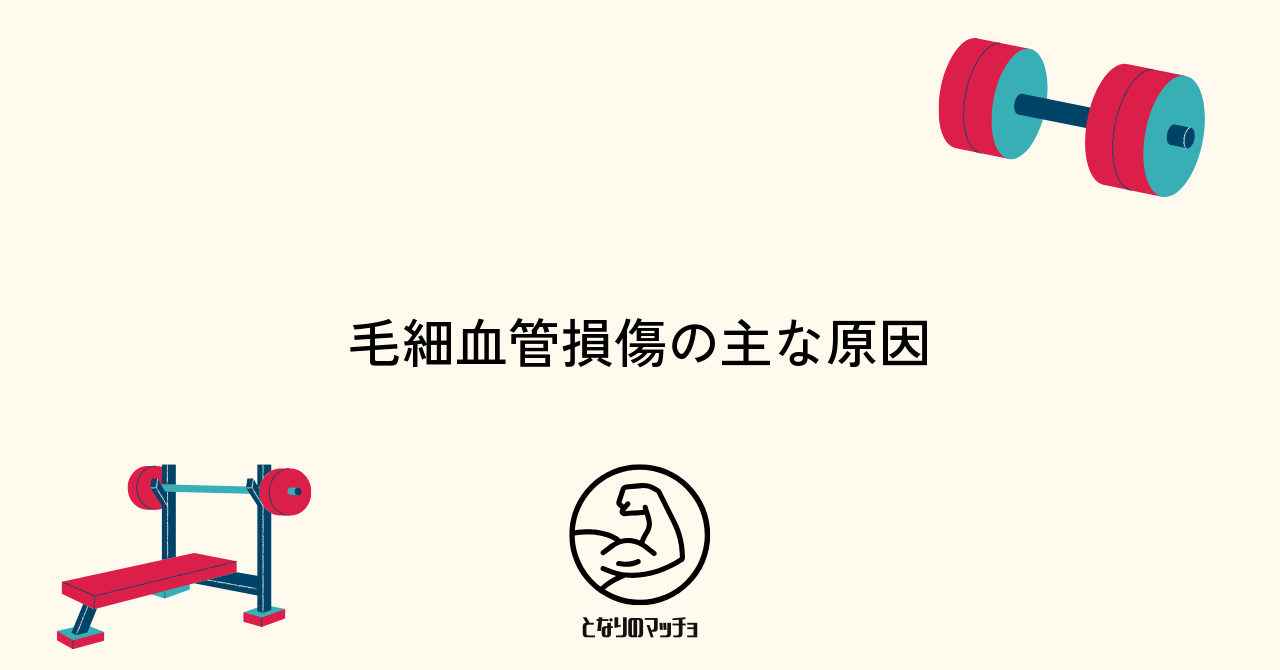 筋トレで毛細血管が切れる主な原因とリスク