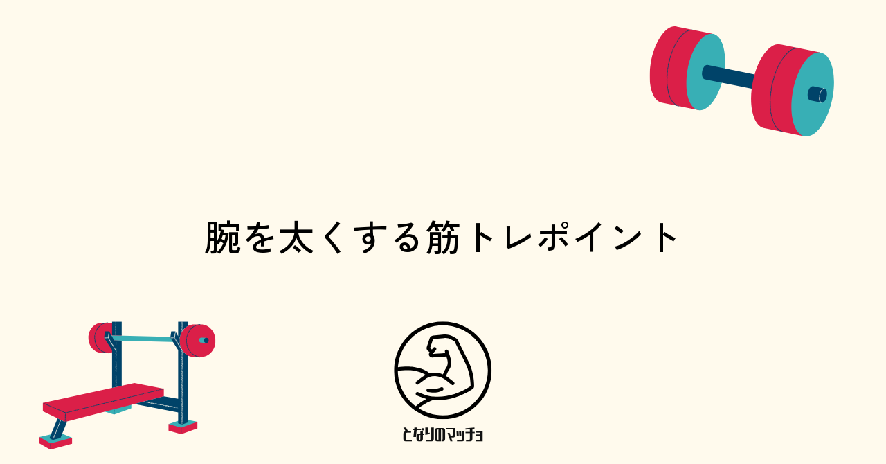 腕を太くするために見直したい筋トレポイント